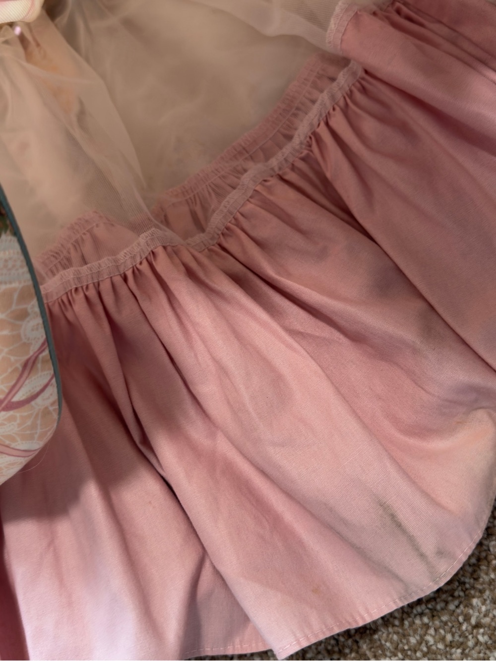 Vintage Sarah Kent 2T Pink Cherub Floral Peter Pan Collar Bubble Dress USA - Picture 11 of 13